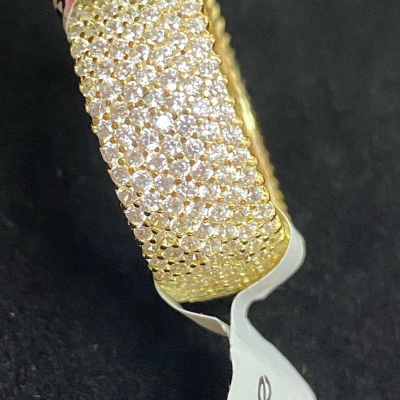 Gold sterling silver ring NWT! So sparkly! Gold tone band with sparkle! - Picture 15 of 16